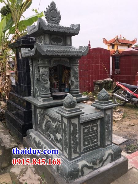 47 lăng mộ hai đao 2 mái bằng đá xanh rêu cao cấp bán báo giá tại Lai Châu