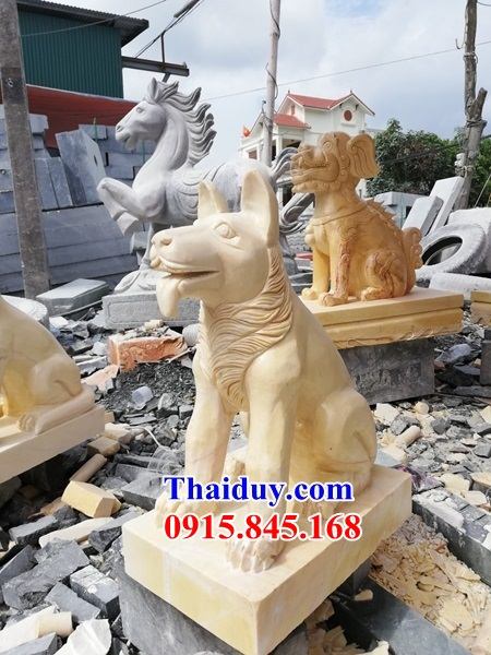 5 hình ảnh chó phong thủy bằng đá cao cấp tại Hà Giang