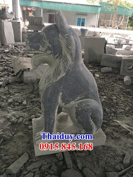 5 mẫu tượng chó trấn yểm biệt thự tư gia bằng đá cao cấp tại Hậu Giang