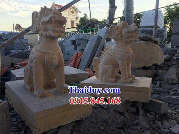 5 tượng nghê đá phong thủy nhà thờ họ từ đường tại Hà Nội