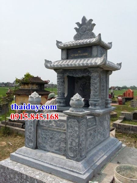 50 hình ảnh lăng mộ đá hai mái đơn giản hiện đại chạm khắc hoa văn tại Khánh Hoà