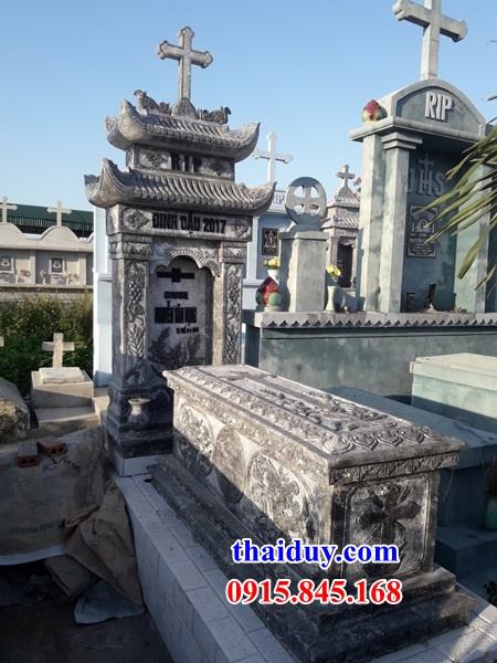 55 thiết kế mộ đá hai mái đẹp công giáo tại Bình Phước
