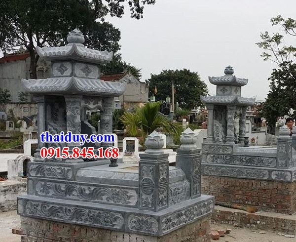 55 thiết kế mộ đá hai mái đẹp kích thước chuẩn phong thủy tại Bình Phước