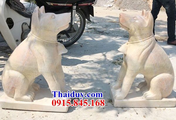 6 mẫu chó phong thủy bằng đá mỹ nghệ tự nhiên cao cấp bán toàn quốc