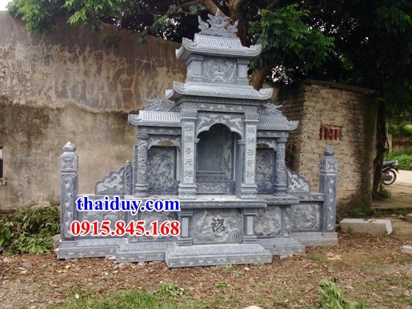 60 lăng mộ thờ chung gia tộc bằng đá chạm khắc tinh xảo kích thước phong thủy hai mái tại Đắk Nông