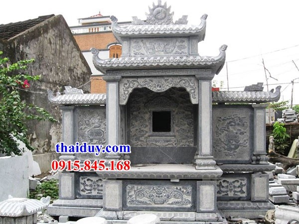 60 lăng mộ thờ chung gia tộc bằng đá kích thước phong thủy hai mái tại Đắk Nông