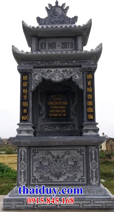 Bán 49 lăng mộ hai mái thờ chung dòng họ bằng đá tự nhiên kích thước phong thủy tại Hà Tĩnh