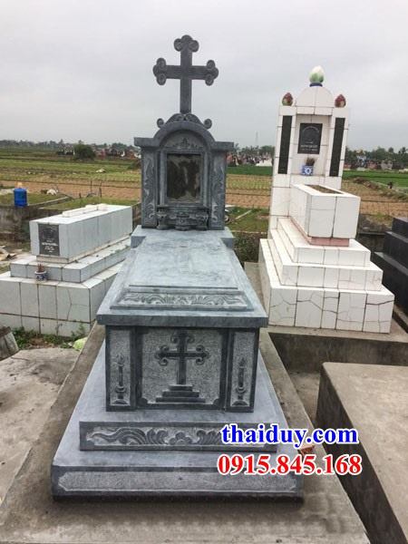 Bán báo giá lăng mộ công giáo thiên chúa bằng đá mỹ nghệ chạm khắc cây thánh giá tại Bình Phước