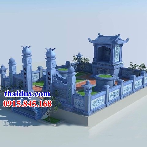 Hình ảnh bản thiết kế lăng mộ một mái bằng đá tự nhiên cao cấp đẹp tại Lâm Đồng
