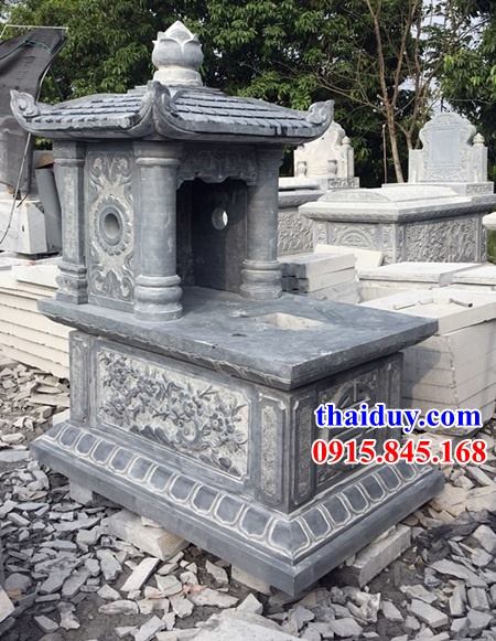 Hình ảnh lăng mộ đá tự nhiên một mái thiết kế độc đáo chạm trổ tứ quý tại Lai Châu