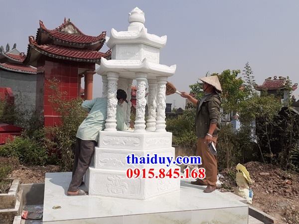 Hình ảnh lăng mộ hai mái bằng đá trắng cao cấp chuẩn phong thuỷ tại Thừa Thiên Huế