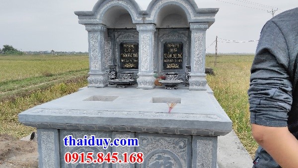 Hình ảnh lăng mộ một mái bằng đá tự nhiên cao cấp tại Lâm Đồng