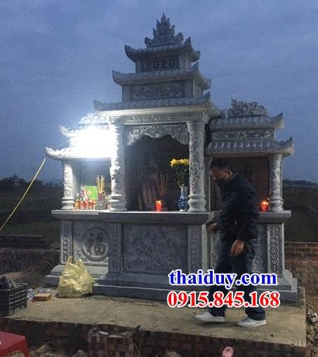 Làm 38 lăng mộ ba đao thờ chung gia đình dòng họ bằng đá xanh Thanh Hóa tại Đắk Lắk