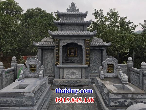 Lăng mộ ba đao thờ chung gia đình dòng tộc bằng đá xanh cao cấp đẹp nhất tại Hải Phòng