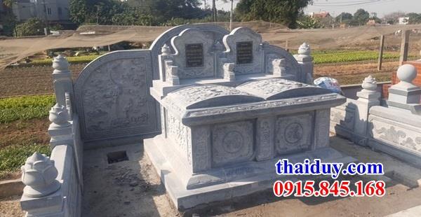 Mẫu 15 lăng mộ đá đôi không mái chạm khắc hoa văn được ưa chuộng nhất hiện nay tại Lào Cai