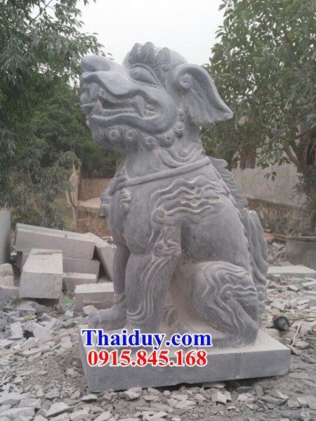 Mẫu 5 tượng nghê bằng đá mỹ nghệ cao cấp kích thước phong thủy đẹp tại Bắc Giang