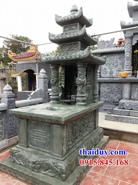 Mẫu lăng mộ 3 mái ba đao bằng đá xanh rêu tự nhiên bán chạy nhất TP Hồ Chí Minh