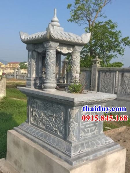 Mẫu lăng mộ đá kích thước lớn một mái chạm khắc đẹp tại Bình Thuận