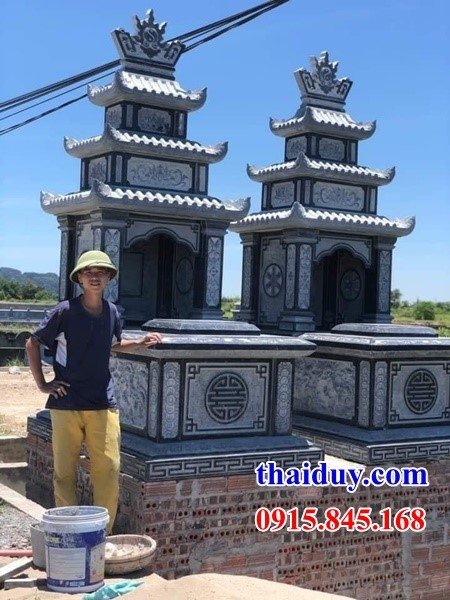 Mẫu mộ ba mái bằng đá mỹ nghệ Ninh Bình bán chạy nhất