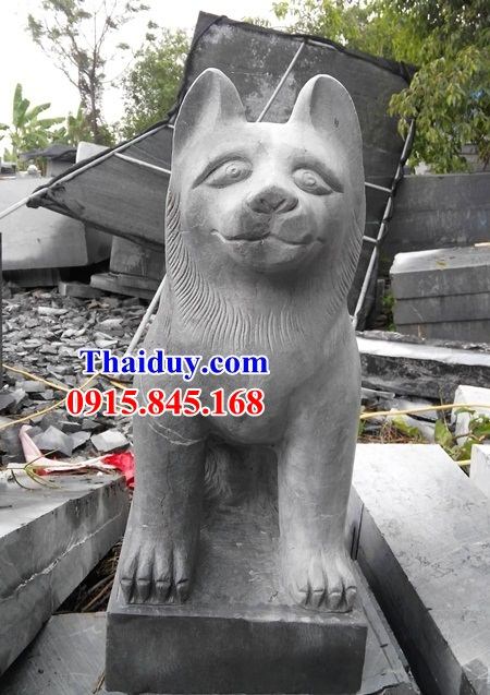 Mẫu tượng chó đá trấn yểm biệt thự tư gia đep giống thật tại Thừa Thiên Huế