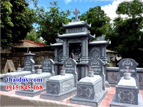 Thiết kế lăng mộ hai mái bằng đá giá thành hợp lý tại Quảng Trị