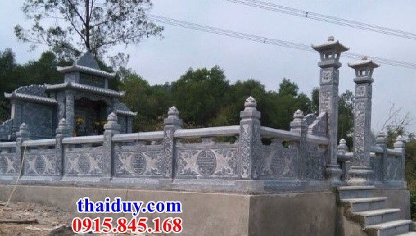 Xây 46 lăng mộ hai mái hai đao thờ chung nghĩa trang gia đình bằng đá khối Ninh Bình tại Điện Biên