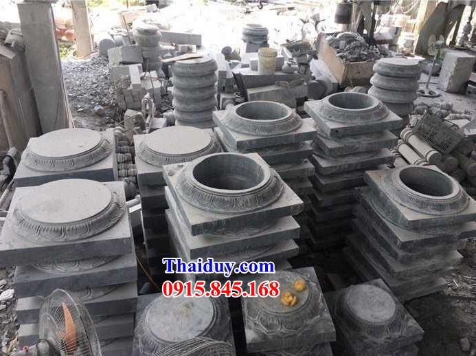 10 mẫu chân kê cột bằng đá xanh cao cấp thiết kế phong thuỷ đẹp tại Vĩnh Long