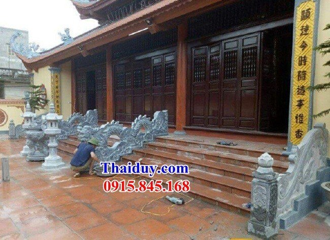 20 thiết kế rồng chiếu rồng bậc thềm bằng đá xanh cao cấp điêu khắc tinh xảo tại Hà Tĩnh