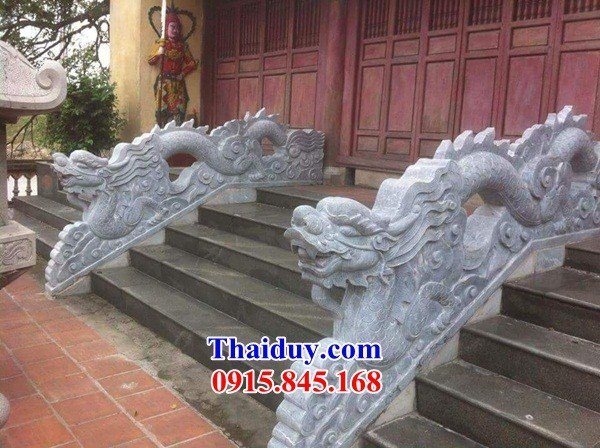 26 thiết kế rồng đá bậc thềm đền chùa nhà thờ họ đẹp tại Quảng Nam