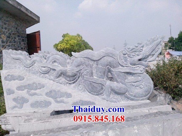 27 thiết kế rồng chiếu rồng đá trắng cao cấp đền chùa đẹp tại Quảng Ngãi