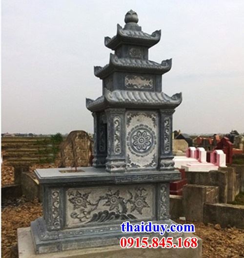 36 kiểu mộ ba mái bằng đá Ninh Bình chạm khắc hoa văn tinh xảo