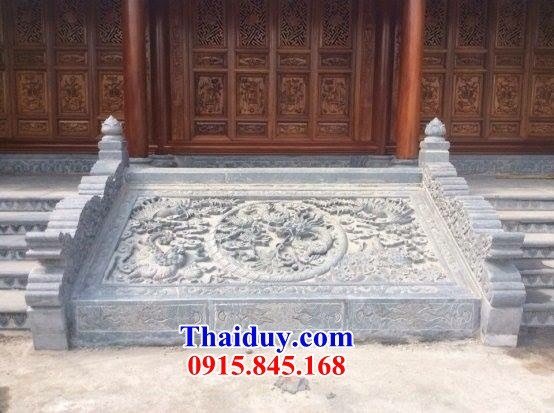 37 mẫu chiếu rồng đá bậc thềm đền chùa nhà thờ họ điêu khắc đẹp