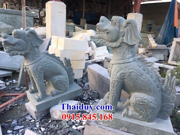41 mẫu nghê đền chùa bằng đá nguyên khối đẹp kích thước chuẩn phong thuỷ tại Bình Phước