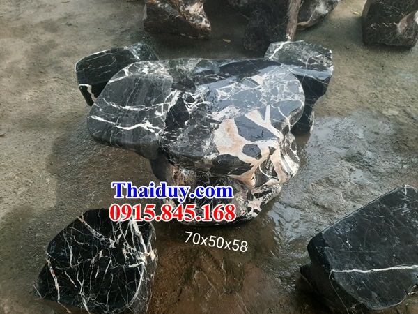 6 mẫu bộ bàn ghế bằng đá hoa cương tự nhiên nguyên khối bán chạy nhất tại Bắc Ninh