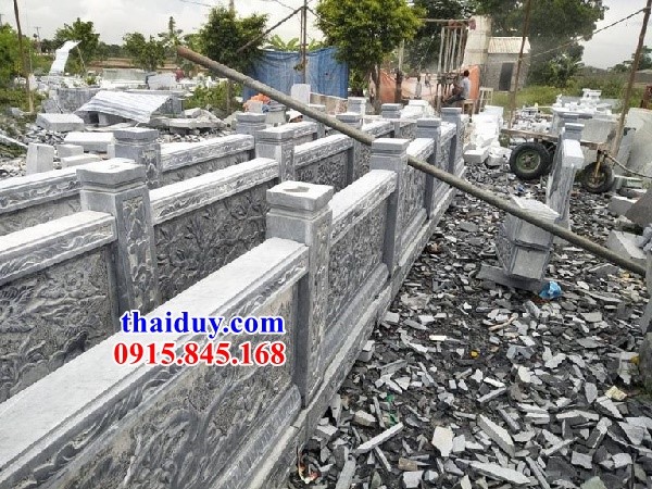 65 lan can tường hàng rào bằng đá phong thủy Ninh Bình bán báo giá toàn quốc