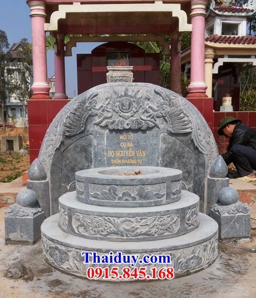 Hình ảnh 31 mộ đá hình tròn đẹp bán tại Bắc Ninh