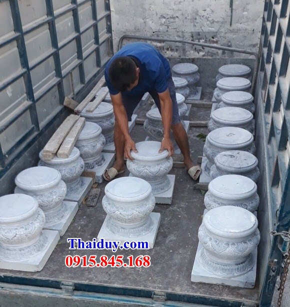 Hình ảnh chân kê cột bằng đá phong thủy cao cấp tại Sóc Trăng