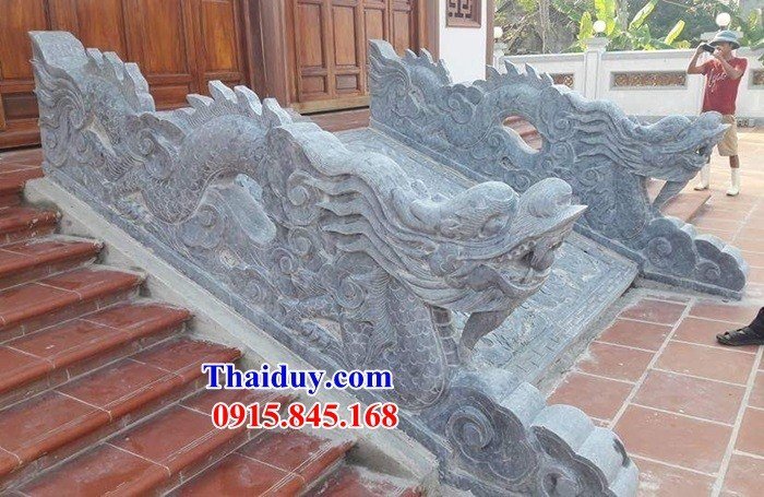 Hình ảnh rồng chiếu rồng đá bậc thềm đền chùa nhà thờ họ cao cấp hiện đại tại Đắk Nông