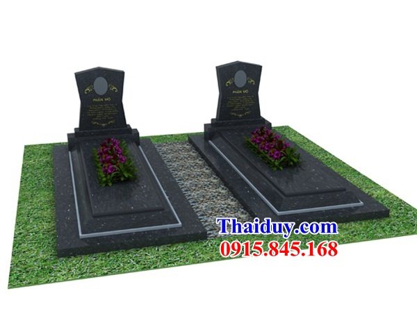 Hình ảnh thiết kế 48 mộ hiện đại bằng đá granite nguyên khối