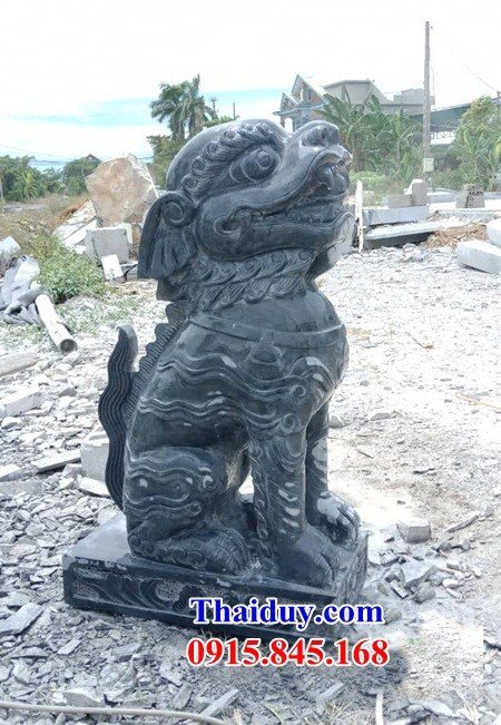 Mẫu nghê đá mỹ nghệ cao cấp chạm khắc tinh xảo đặt ở đền chùa miếu mạo tại Hải Phòng