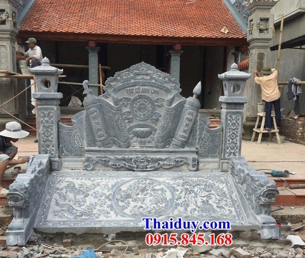Mẫu rồng chiếu rồng bậc thềm bằng đá cao cấp kích thước chuẩn phong thuỷ tại Phú Thọ