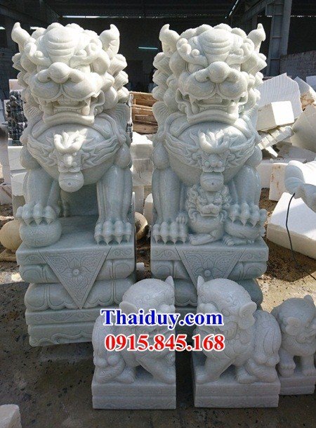 Mẫu thiết kế nghê đá tư nhiên cao cấp chạm khắc đẹp tại Ninh Bình