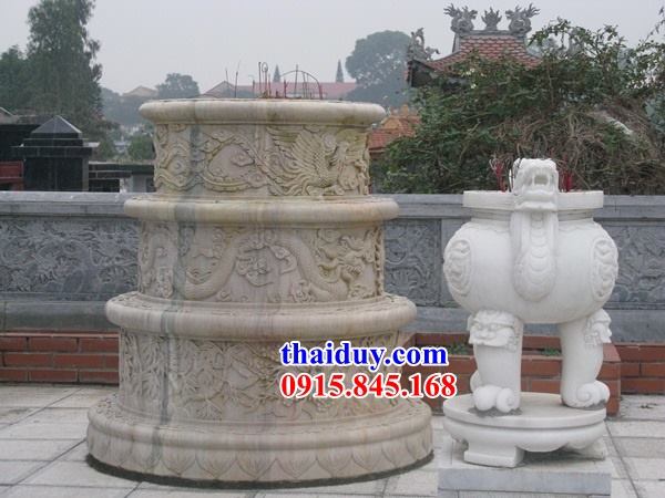 Thiết kế mộ đá hình tròn hiện đại đẹp bán toàn quốc