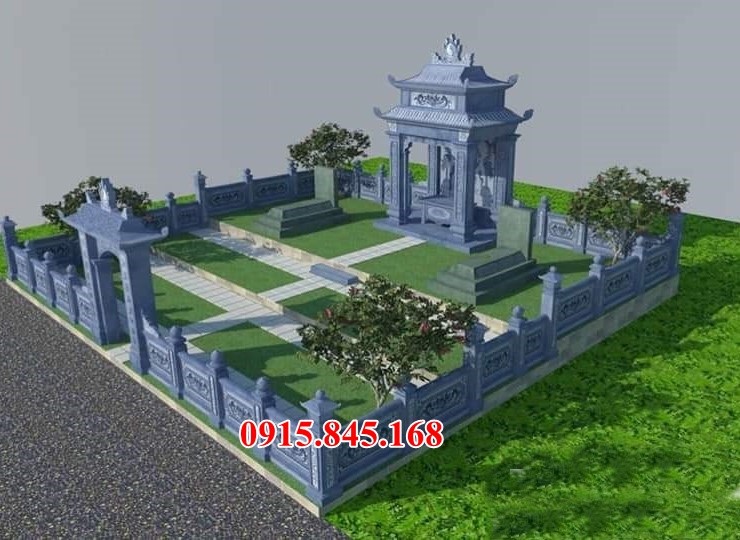 01 Khu lăng mộ gia tiên bằng đá cao cấp tại Thái Bình