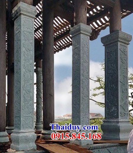 29 mẫu cột nhà tổ đường bằng đá xanh Ninh Bình