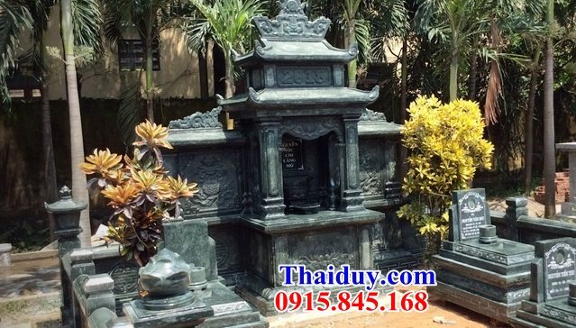5 mẫu mộ đá xanh rêu cao cấp thiết kế độc đáo tại Hưng Yên