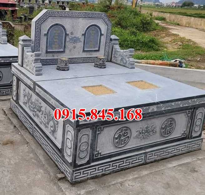 5 mẫu mộ đôi song thân phu thê bằng đá đẹp nhất hiện nay tại Đà Nẵng