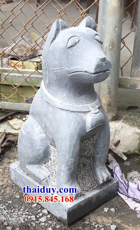 6 hình ảnh chó bằng đá trấn yểm biệt thự tư gia tại Thái Nguyên