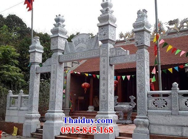 6 mẫu cổng tam quan nhà thờ họ bằng đá mỹ nghệ kích thước chuẩn tại Quảng Ninh