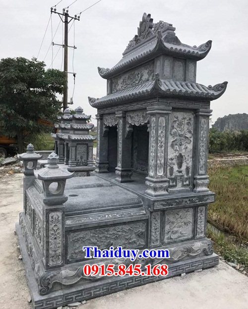 Bán báo giá 02 lăng mộ đôi bằng đá mỹ nghệ đẹp tại Bình Thuận